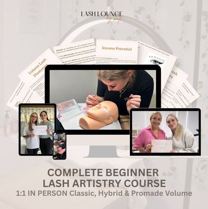 1:1 In Person Beginner Lash Artistry Course